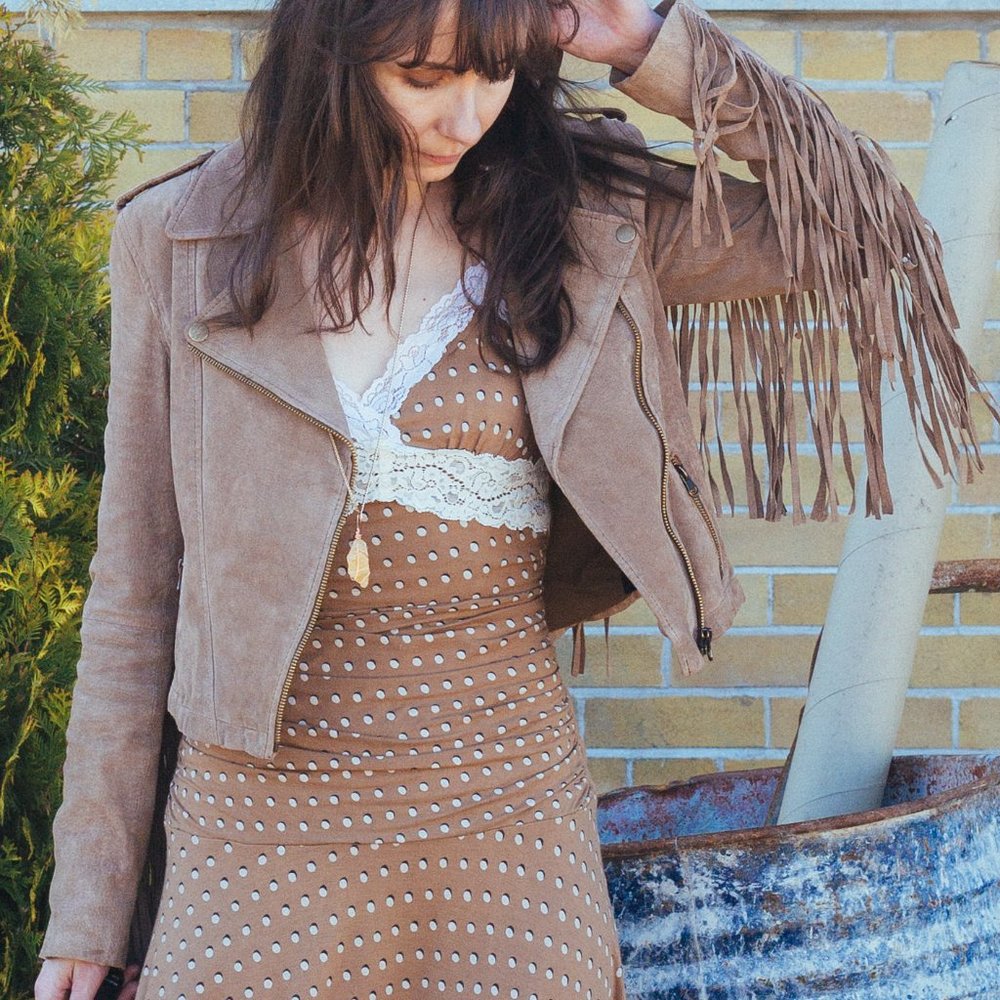 Suede Fringe Jacket - Picture 3 of 8